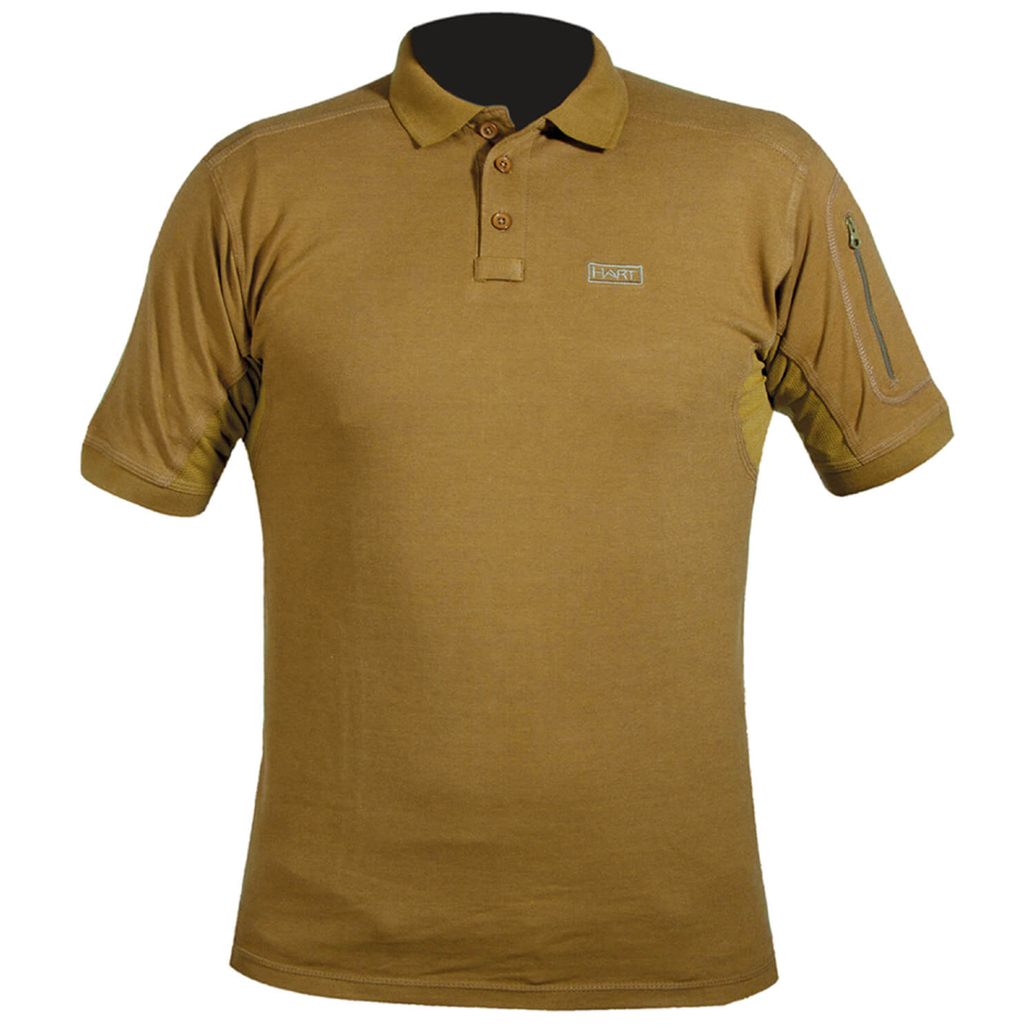 Hart poloshirt Ivory (brown) - T-Shirts
