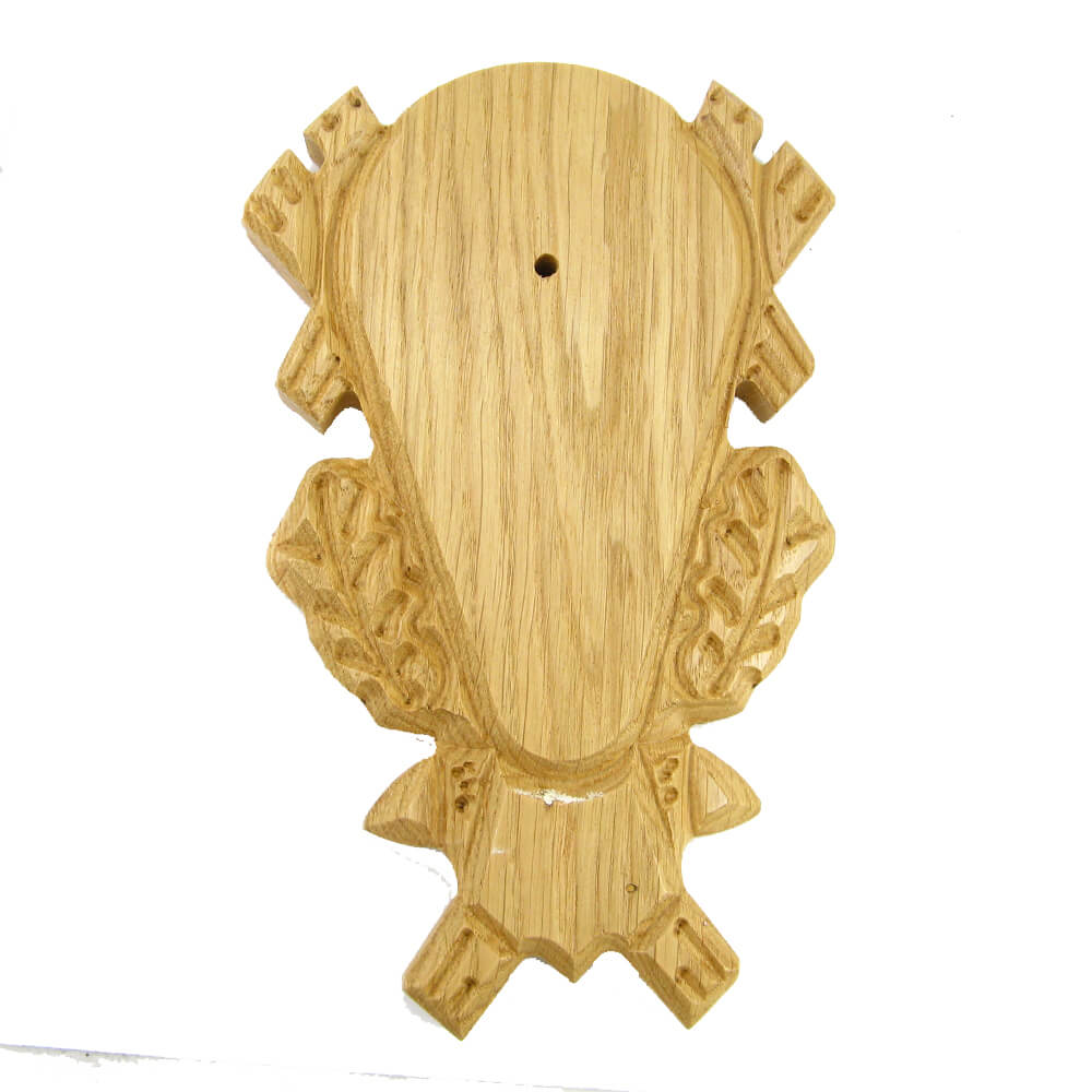 Horn board (bright oak, decorated) - Taxidermy Accessories