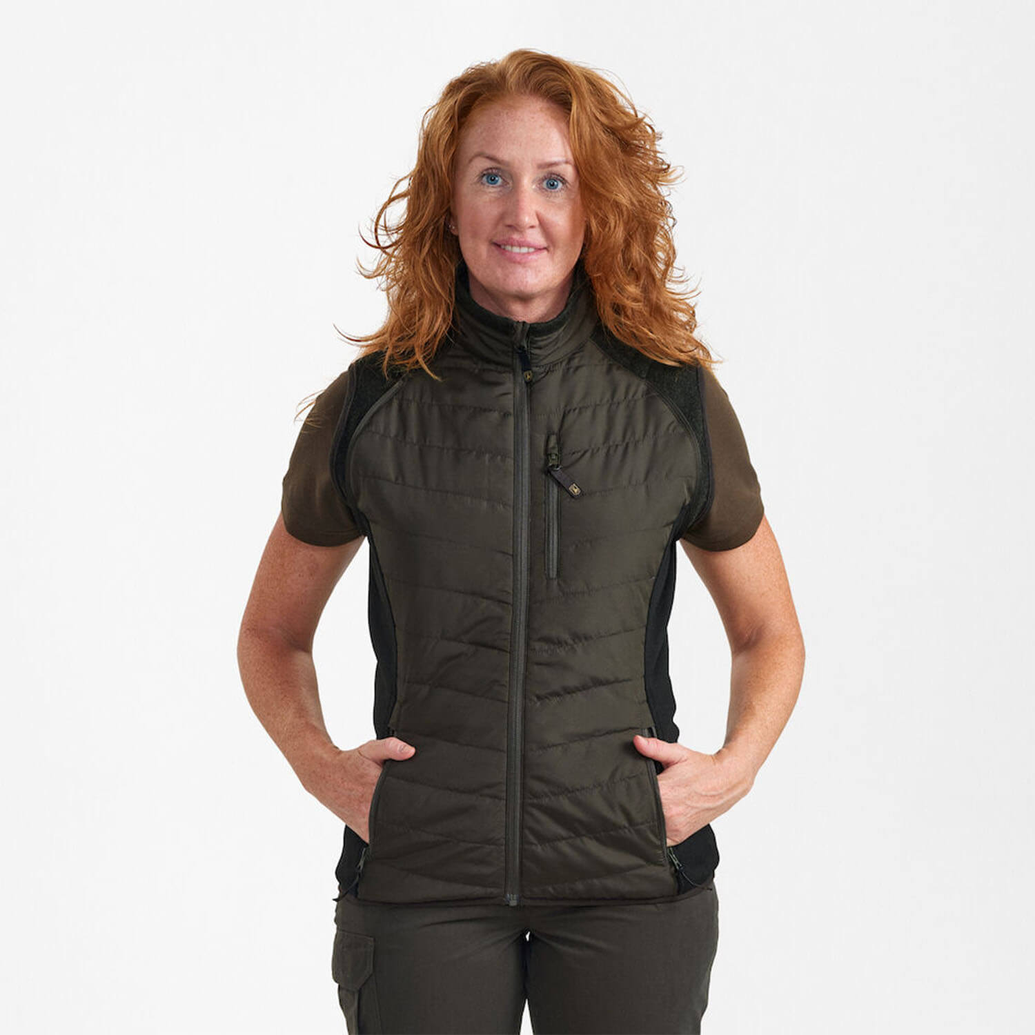  Deerhunter Lady Moor zip-off quilted jacket (Timber)