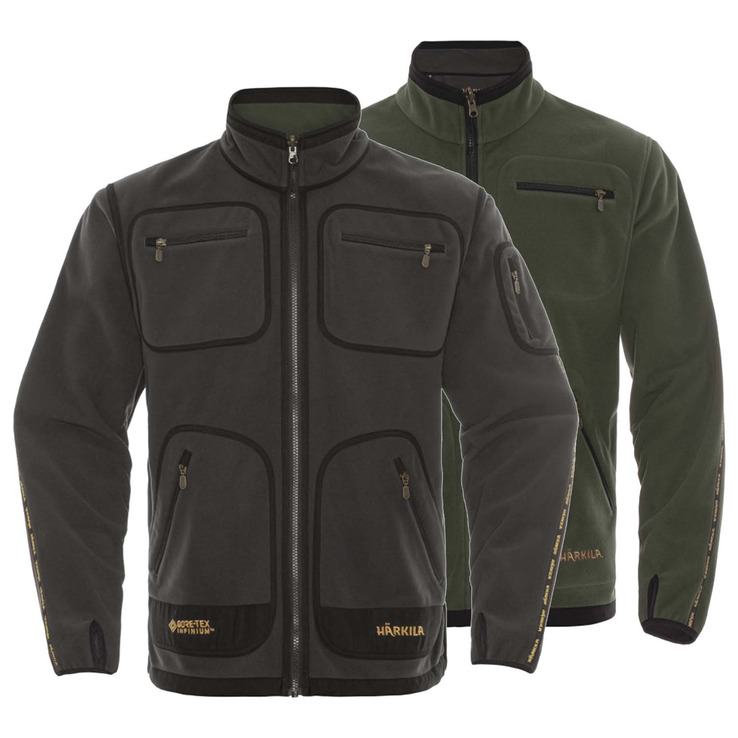 Härkila Fleece jacket Kamko (green/grey) - Hunting Jackets