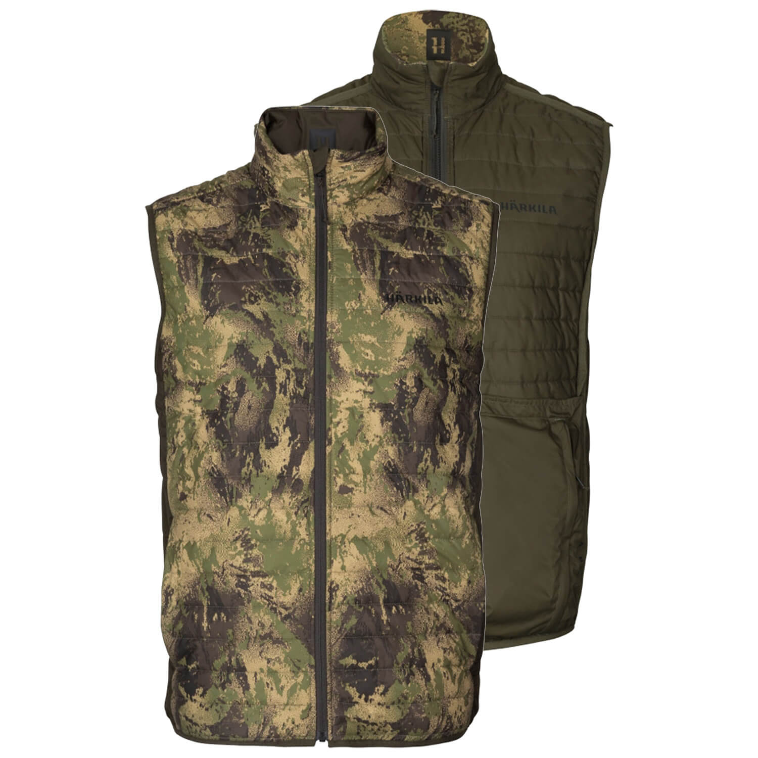 Härkila hunting vest Deer Stalker Camo (reversible) -  Roe Buck Hunting