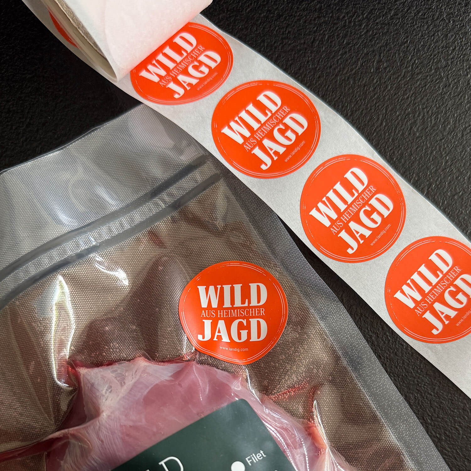  Landig Hunting labels "Game from local hunting