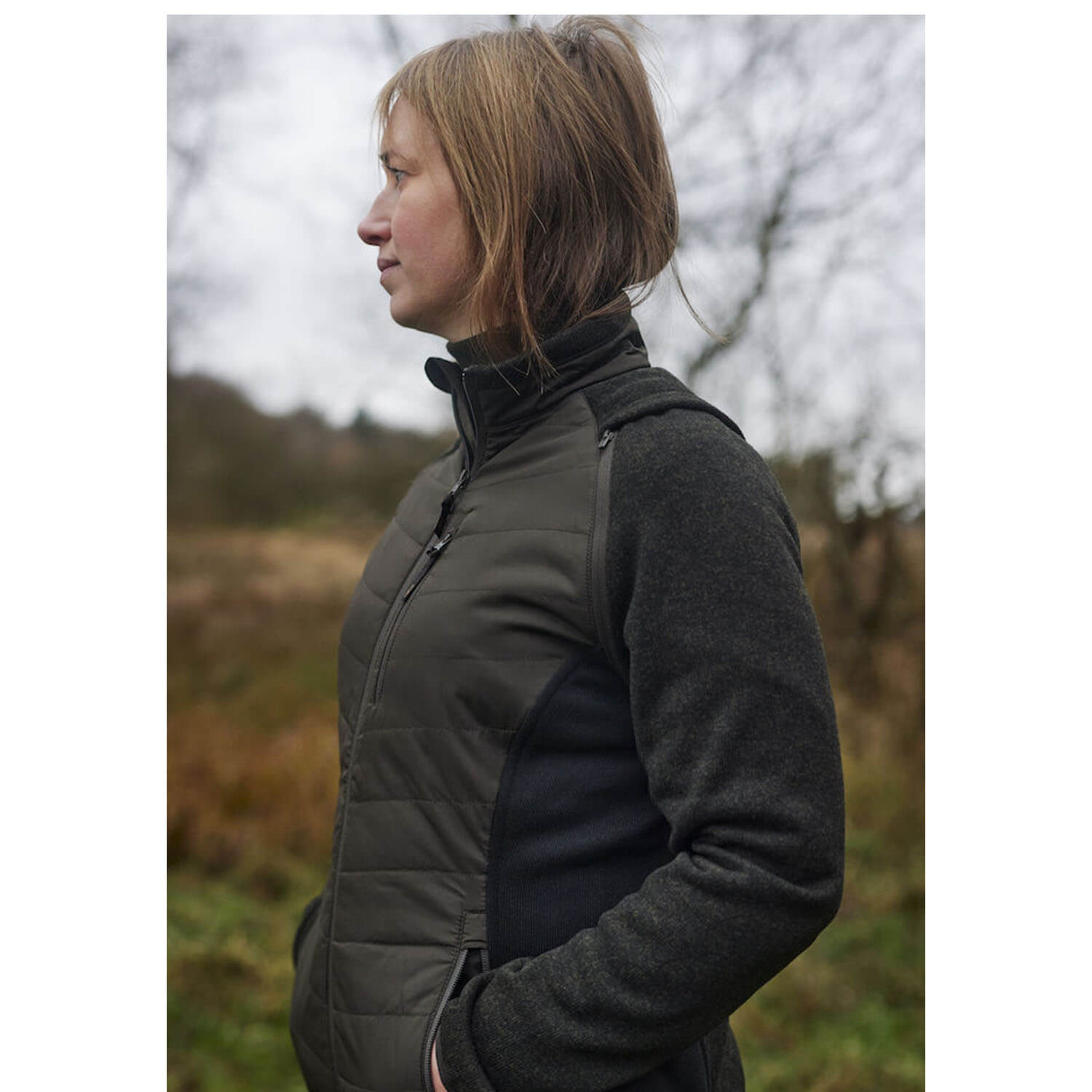  Deerhunter Lady Moor zip-off quilted jacket (Timber)