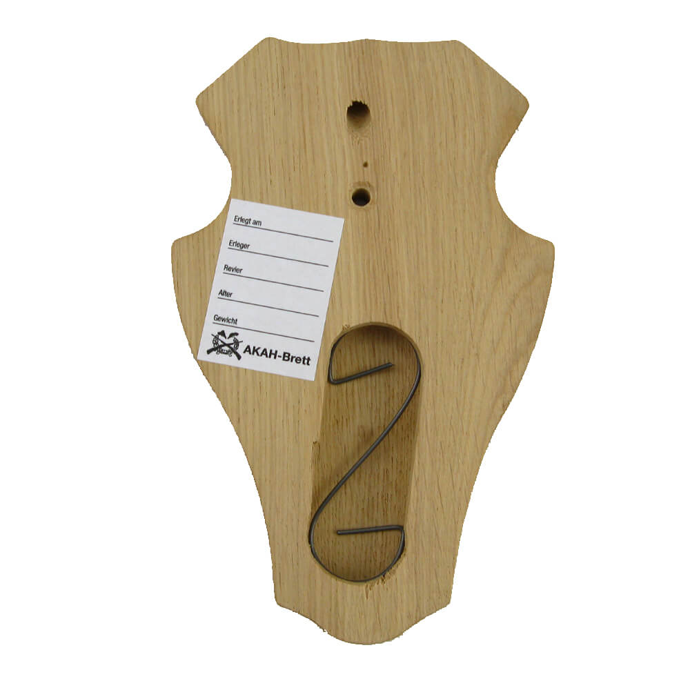 Horn boards mandible box (bright oak, round)