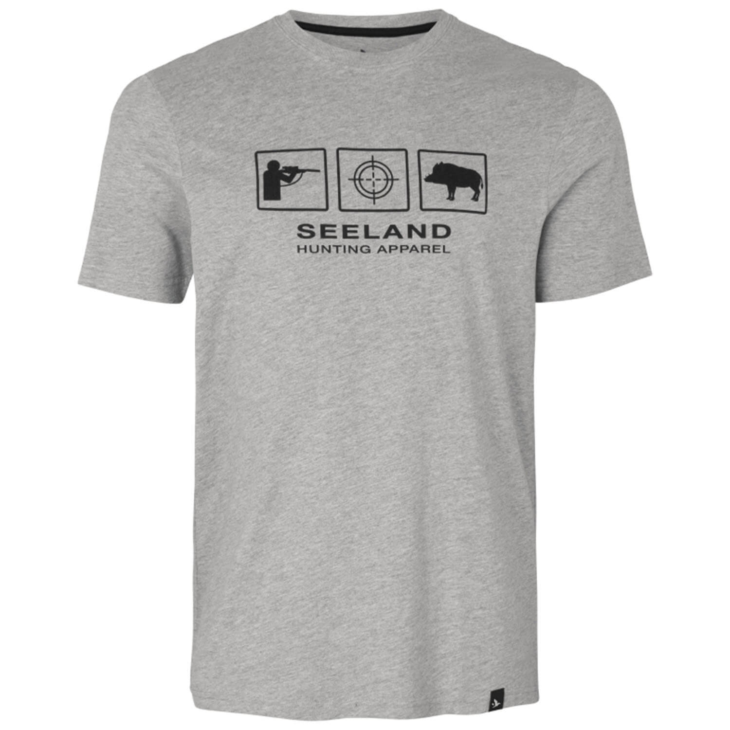 Seeland t-shirt Lanner (dark grey melange) - T-Shirts
