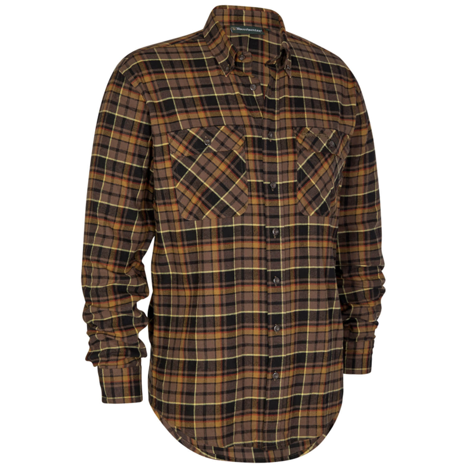 Deerhunter flanell shirt Marvin (brown check) - Hunting Shirts