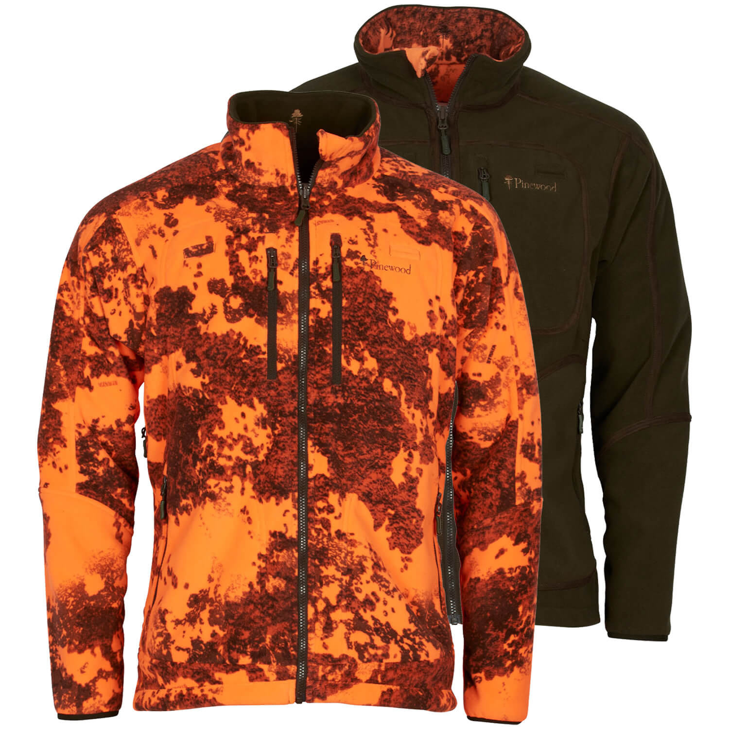 Pinewood reversible jacket Furudal (strata blaze/Brown) - Hunting Jackets