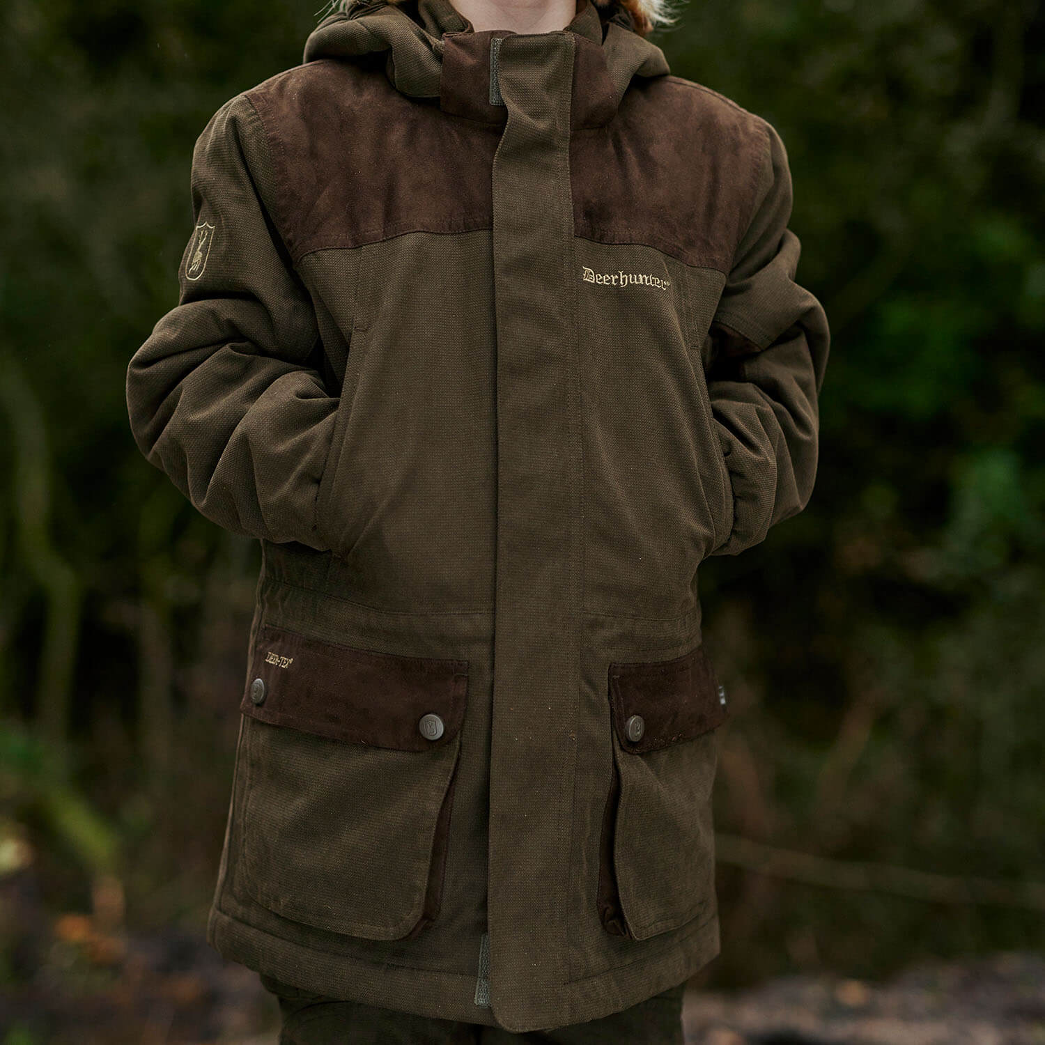 Deerhunter hunting jacket youth eagle (Tarmac Green)