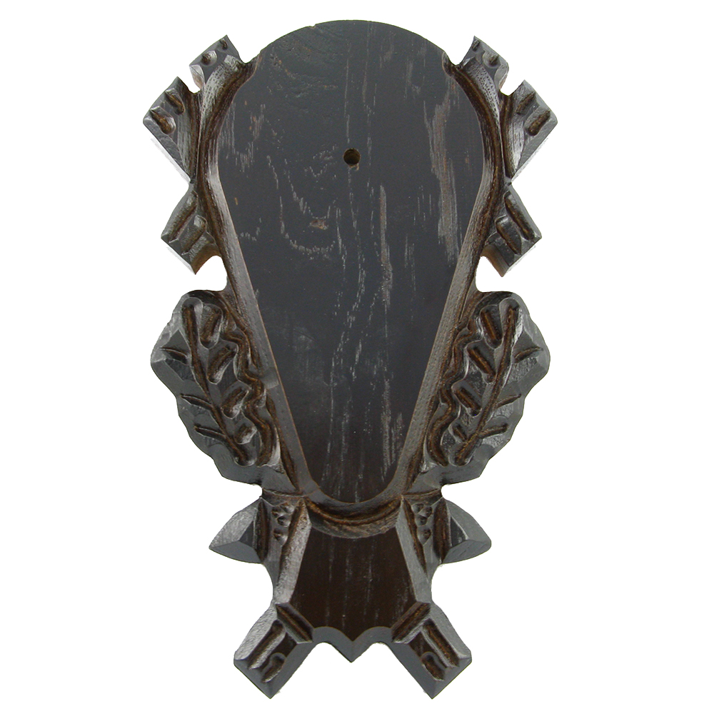 Horn board (dark oak, decorated) - Taxidermy Accessories