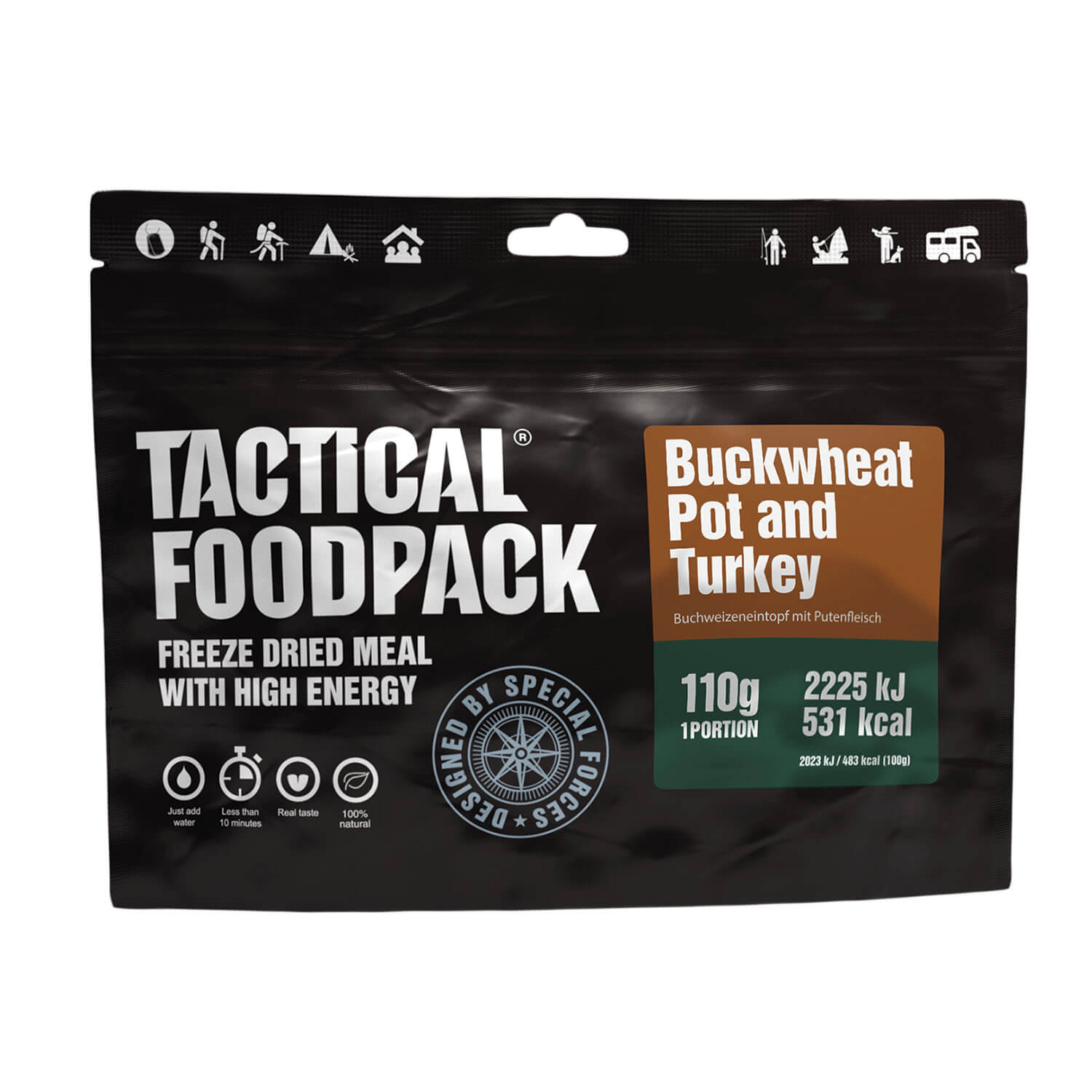 Tactical Foodpack Buckwheat Pot and Turkey - Outdoor Kitchen