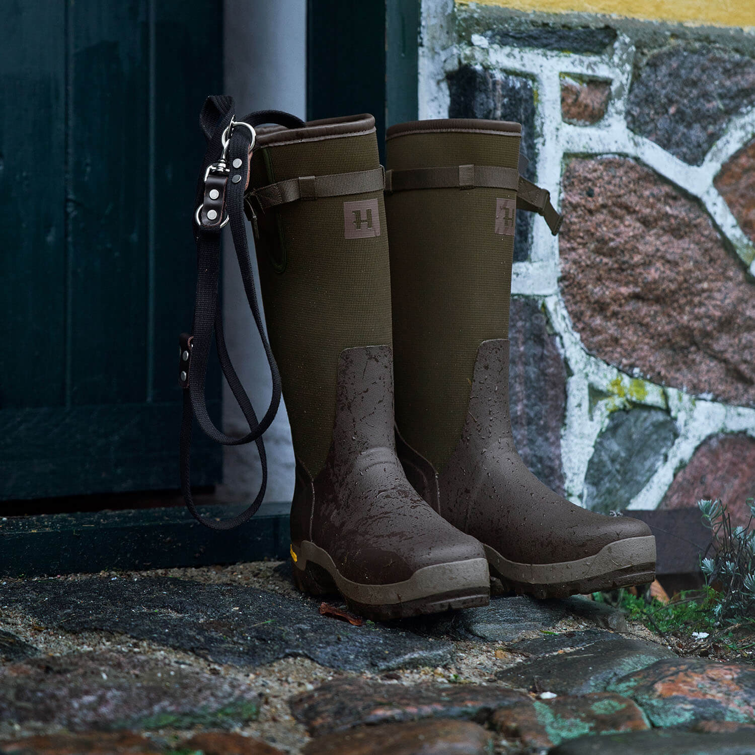  Härkila Forester Textile rubber boots (Willow Green)