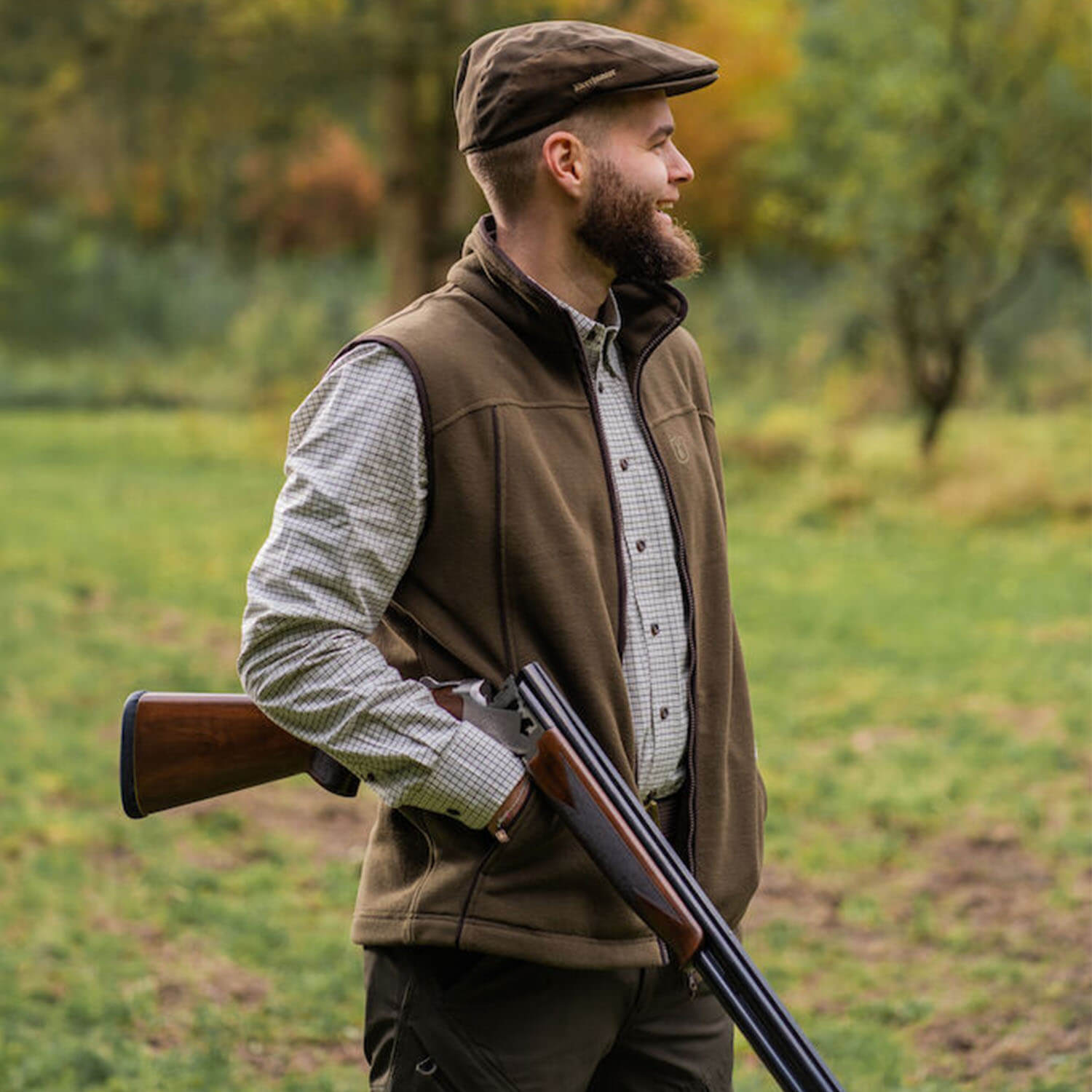  Deerhunter Eagle fleece waistcoat (Tarmac Green)