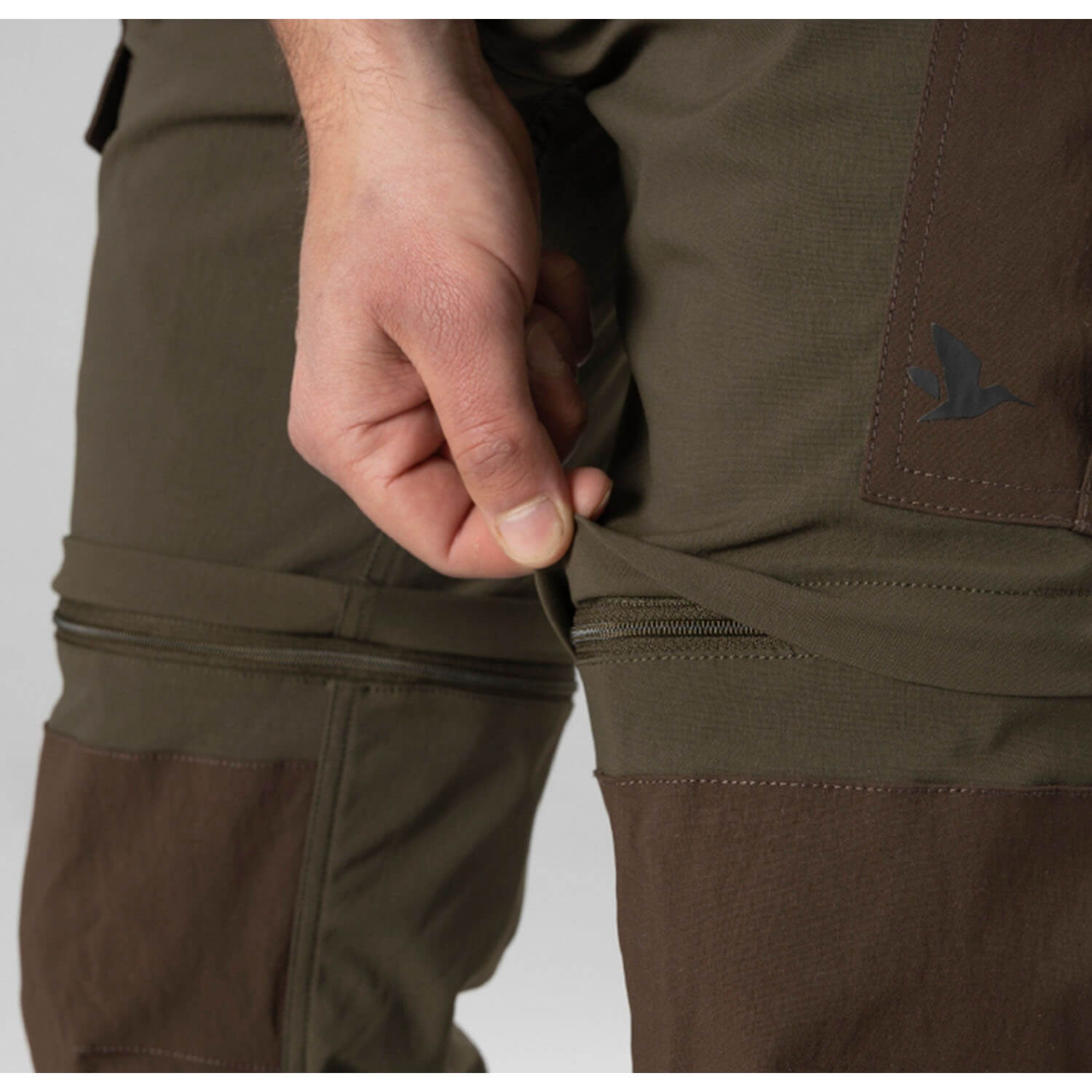 Seeland Zip-Off Trousers Birch (pine green/demitasse brown)