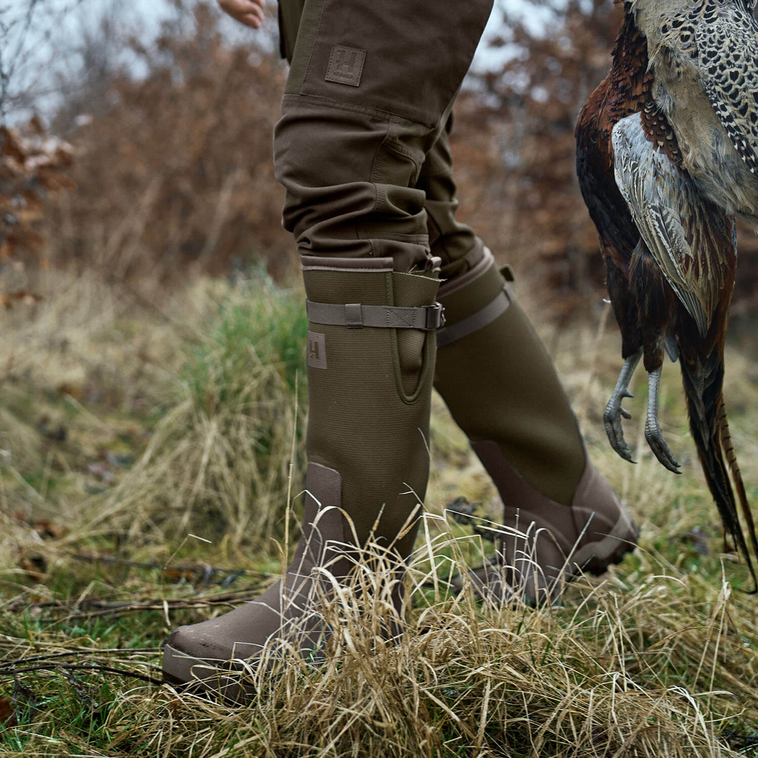  Härkila Forester Textile rubber boots (Willow Green)