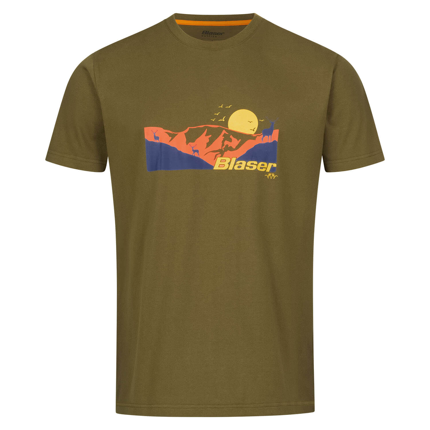 Blaser t-shirt allgäu mountain (oliv) - T-Shirts