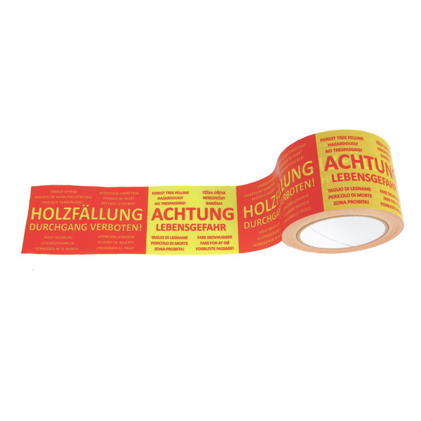 Barrier tape - Attention felling - 100 m