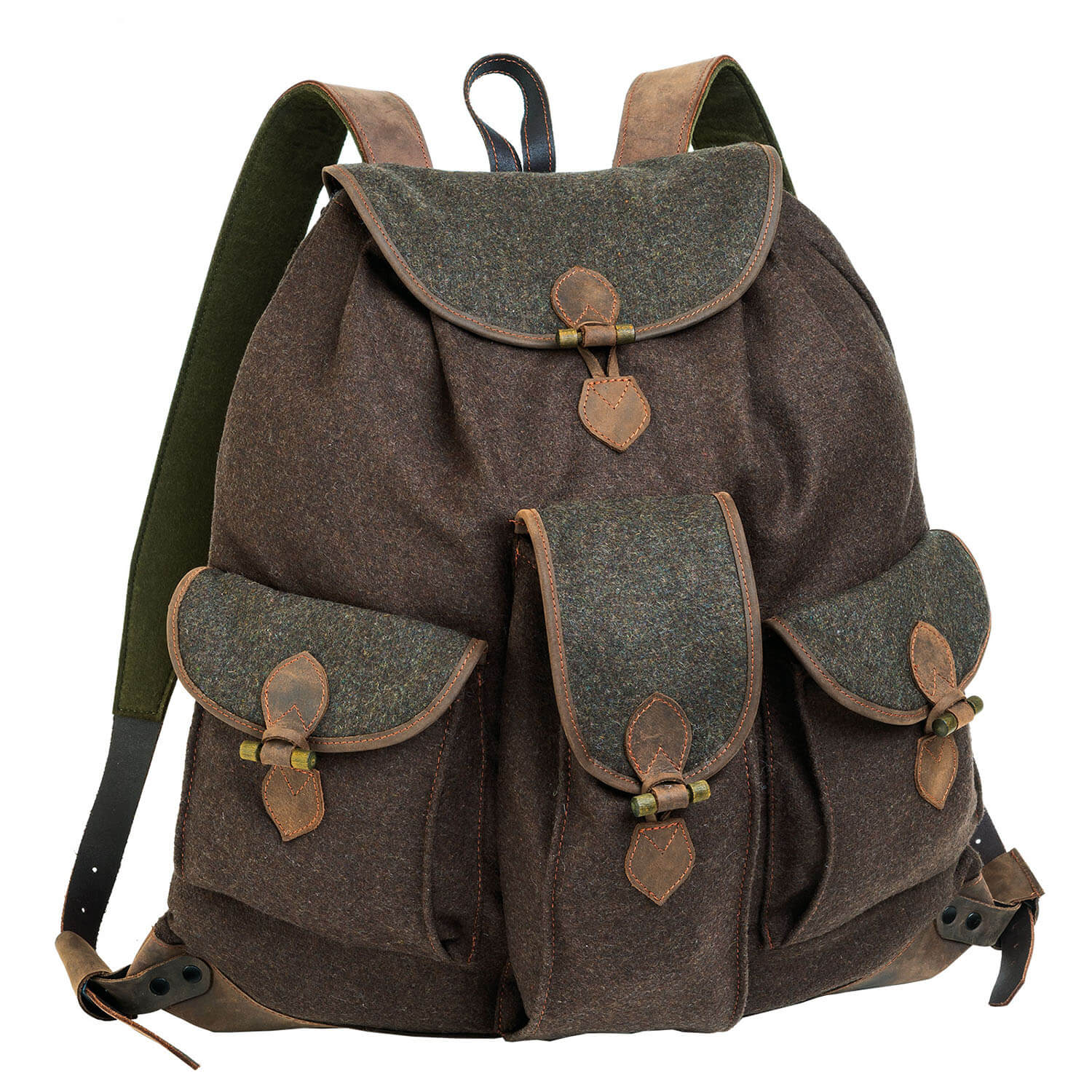 AKAH Loden backpack (green/brown) - Backpacks