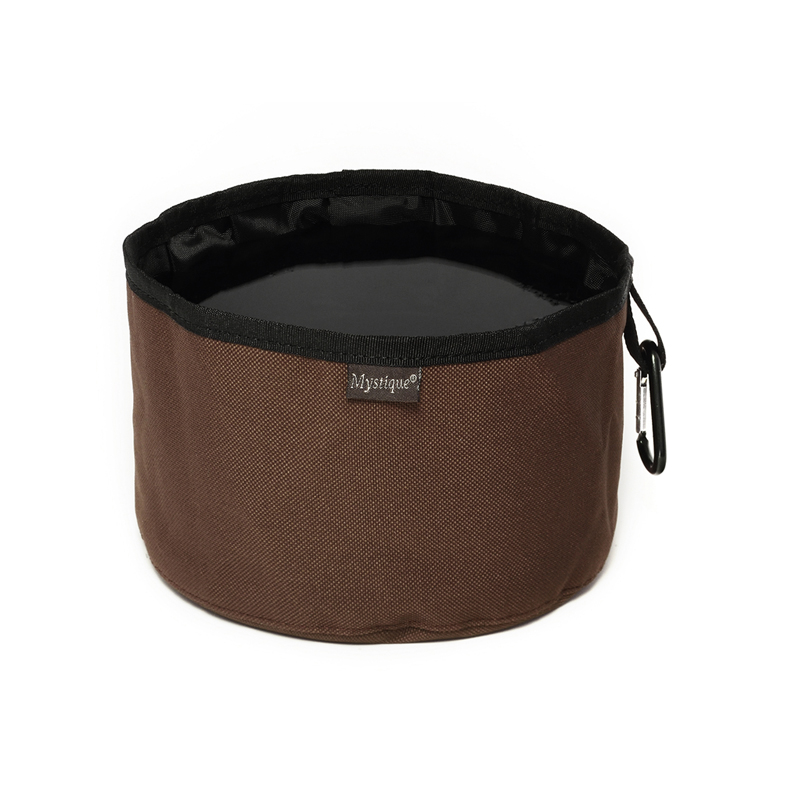 Mystique Travel Dog Bowl (brown) - Dog Accessories