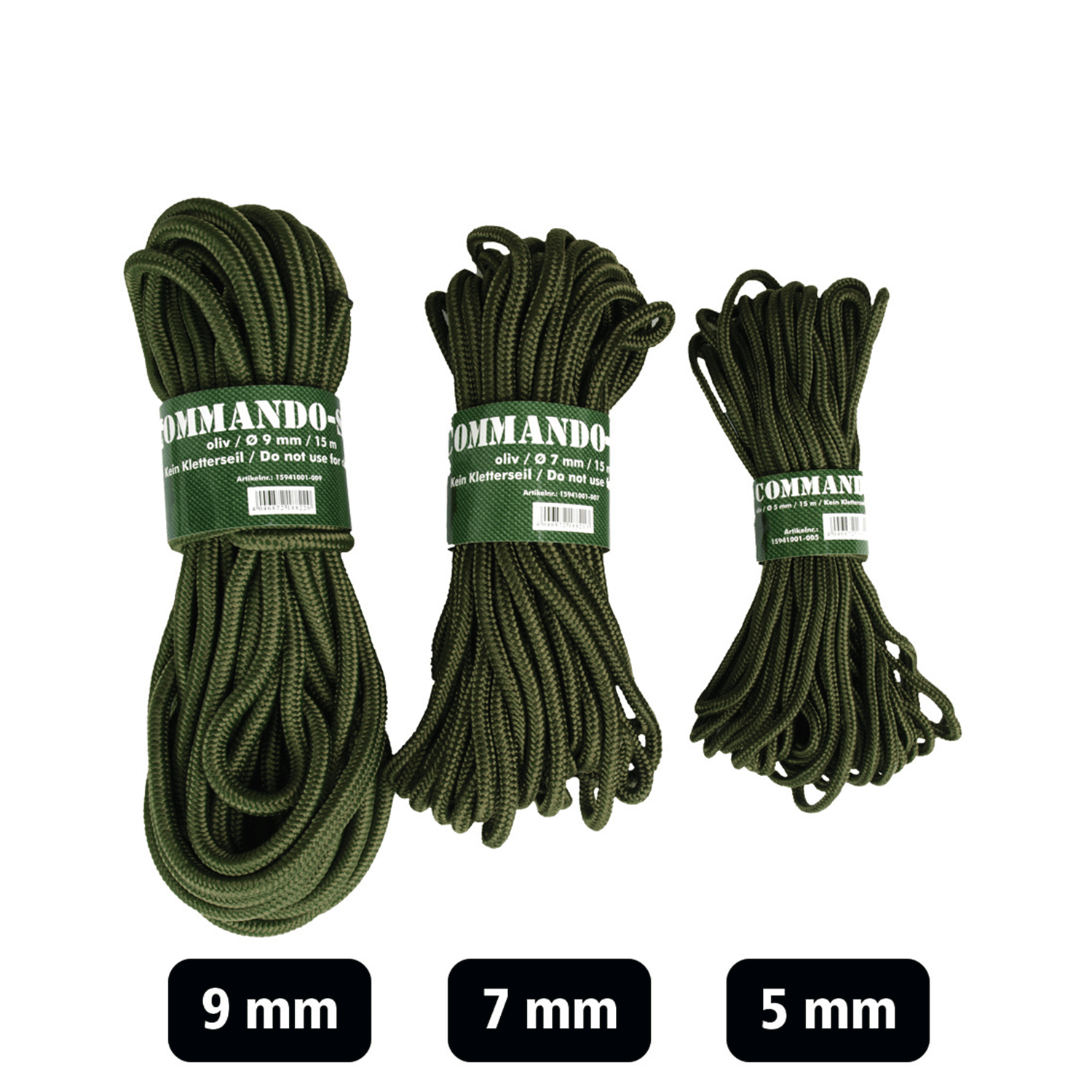 Mil-Tec paracord command (oliv) - Camouflage Nets