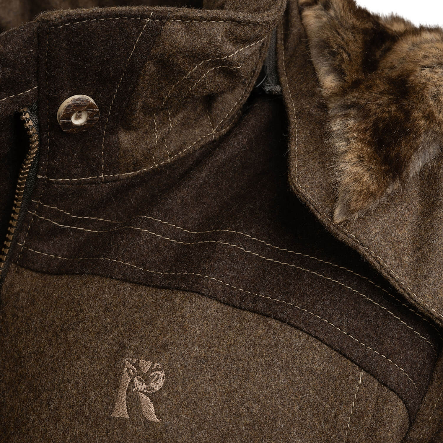 Rascher ladies wool jacket Prestig (brown)