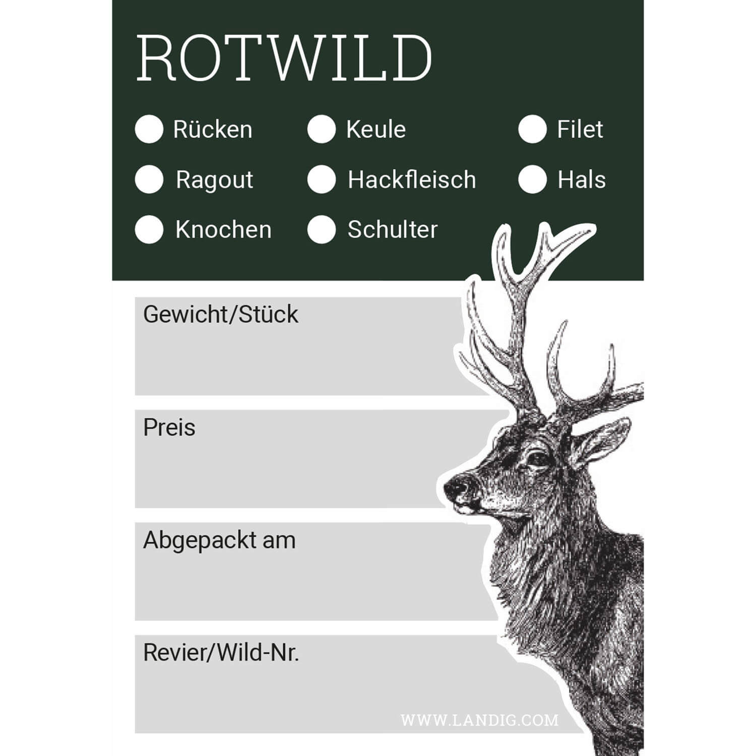 Landig hunting labels - Hunting Equipment