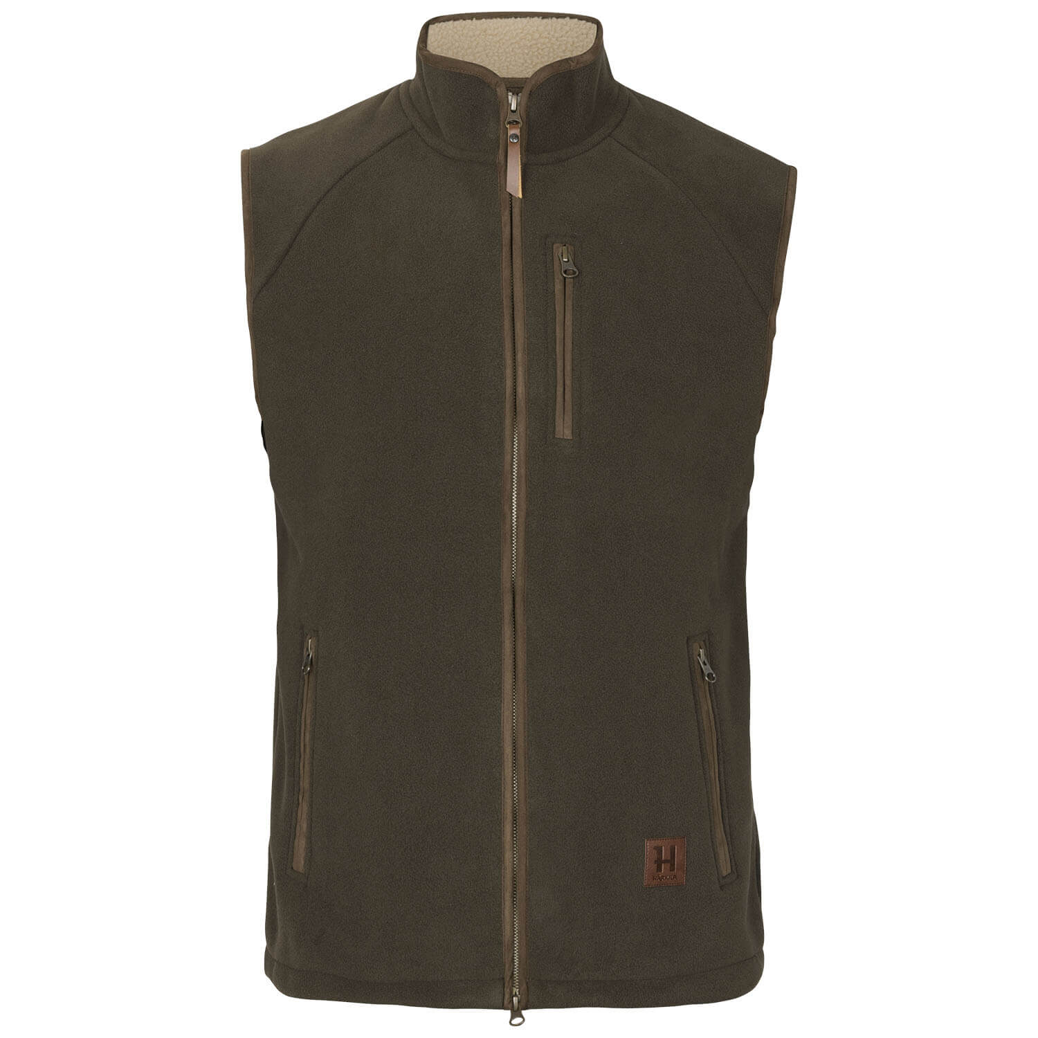  Härkila Sandhem Sherpa fleece waistcoat (Willow Green)