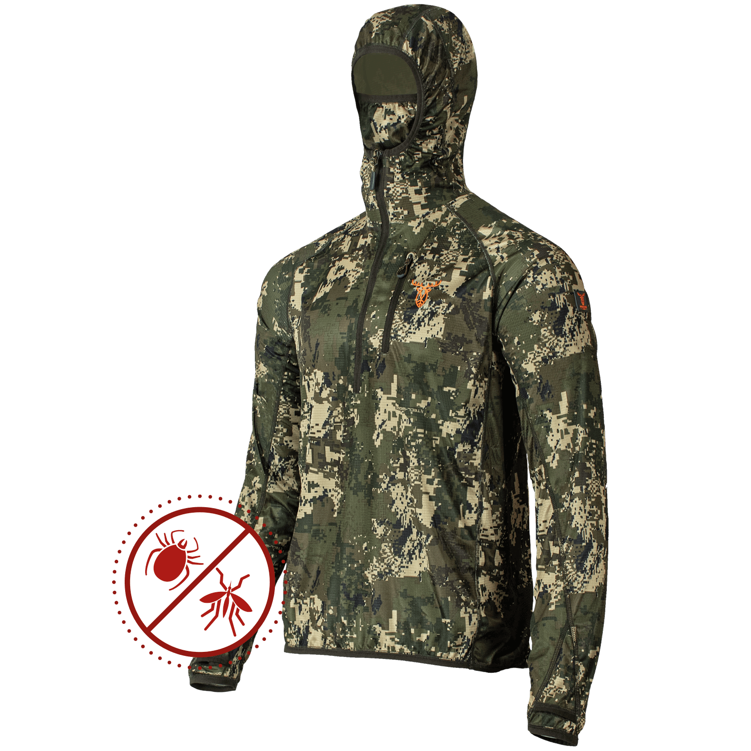 Pirscher Gear Ultralight Tanatex Hoodie-Shirt (Optimax) - Hunting Equipment
