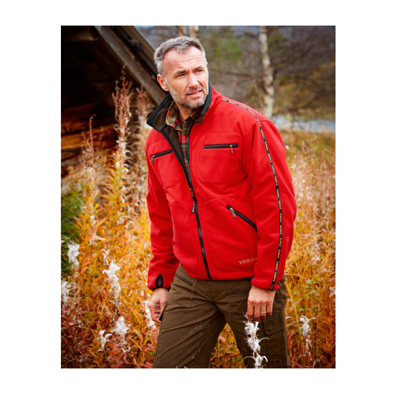 Härkila Kamko Fleece jacket Brown/ Red