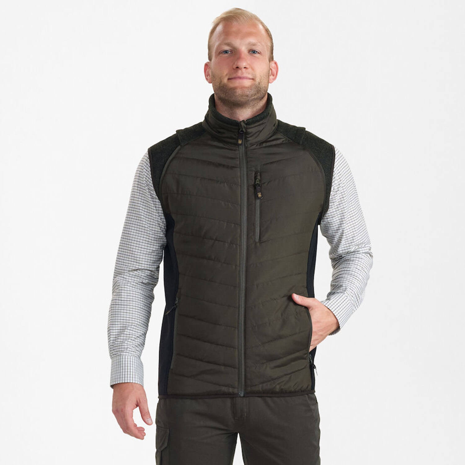  Deerhunter Moor zip-off quilted jacket (Timber)