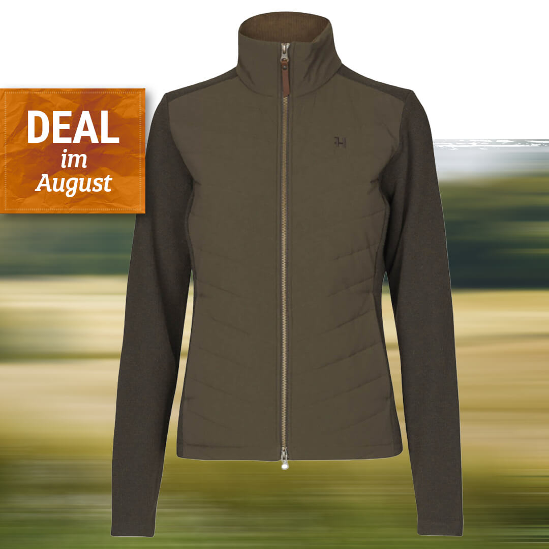 Härkila knitjacket sandhem pro insulated (willow green) - Women's Hunting Clothing 