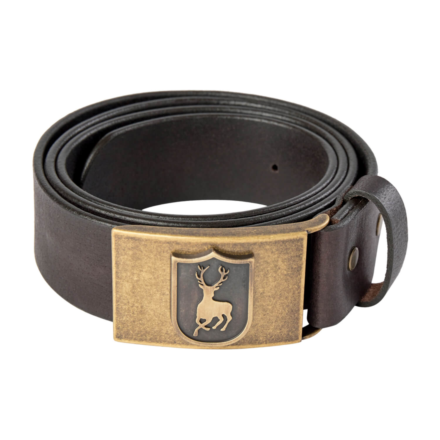 Deerhunter Leather Belt  (Dark brown) - Belts & Suspenders