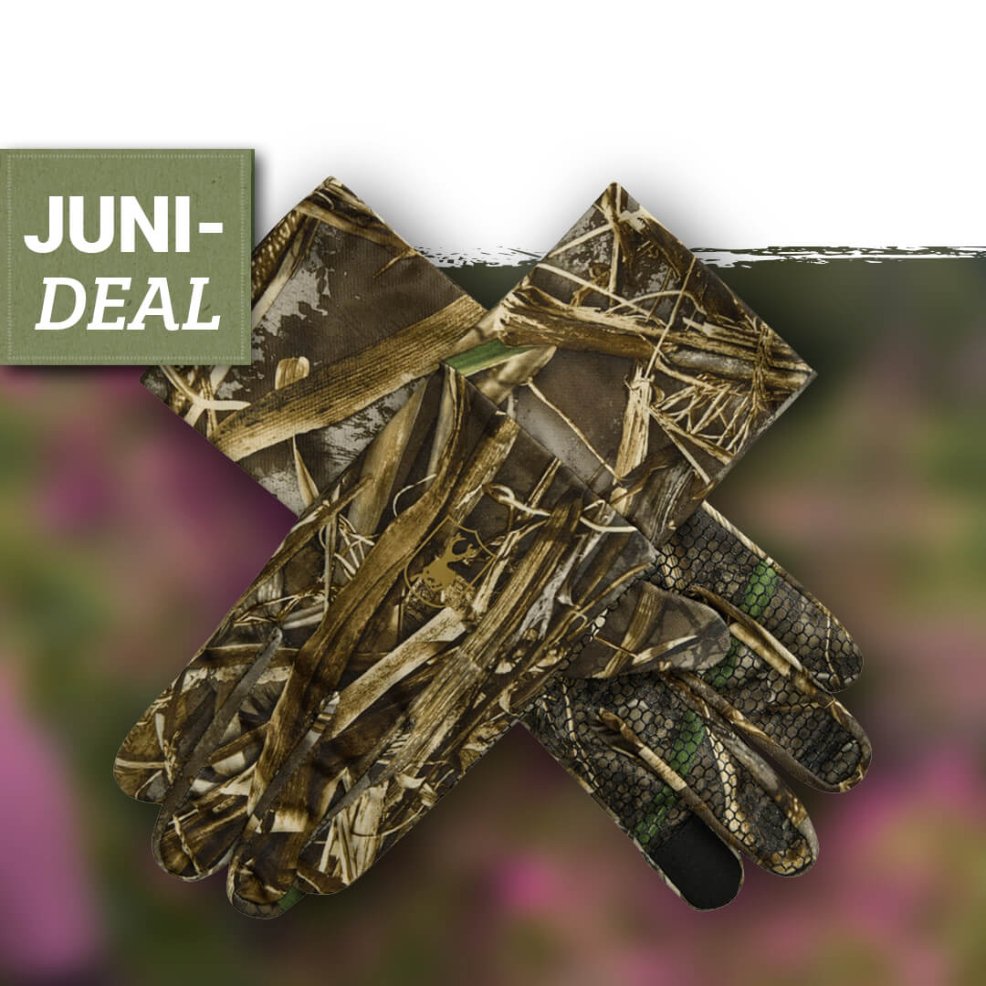 Deerhunter Gloves with silicone grip (Realtree MAX-7) - Camouflage Gloves