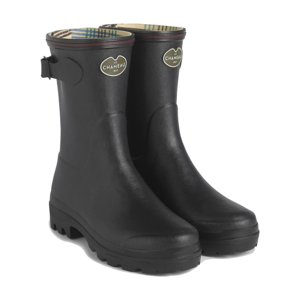 Le Chameau Ladies Rubber Boots Giverny Bottillon (Noir) - Footwear