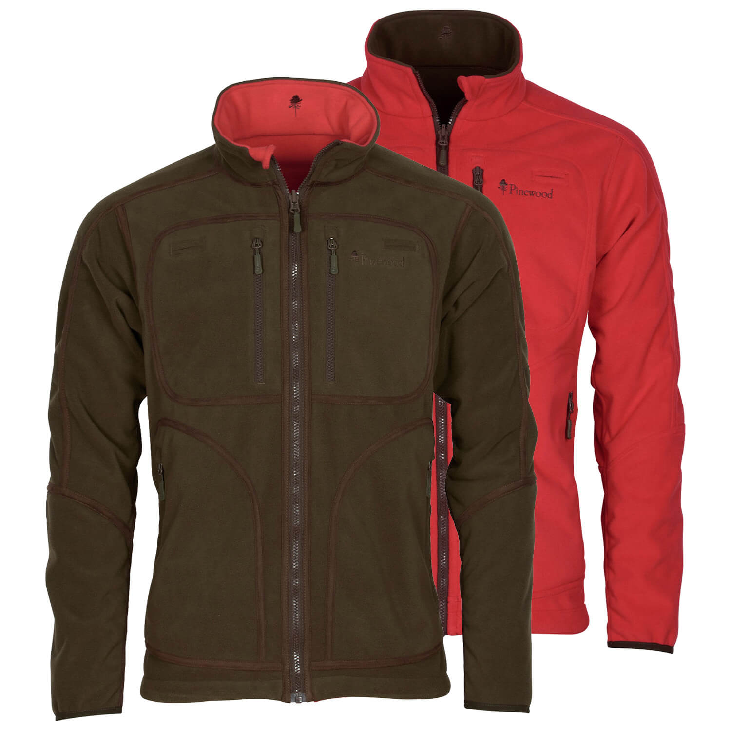 Pinewood reversible jacket Furudal (red/brown) - Driven Hunt