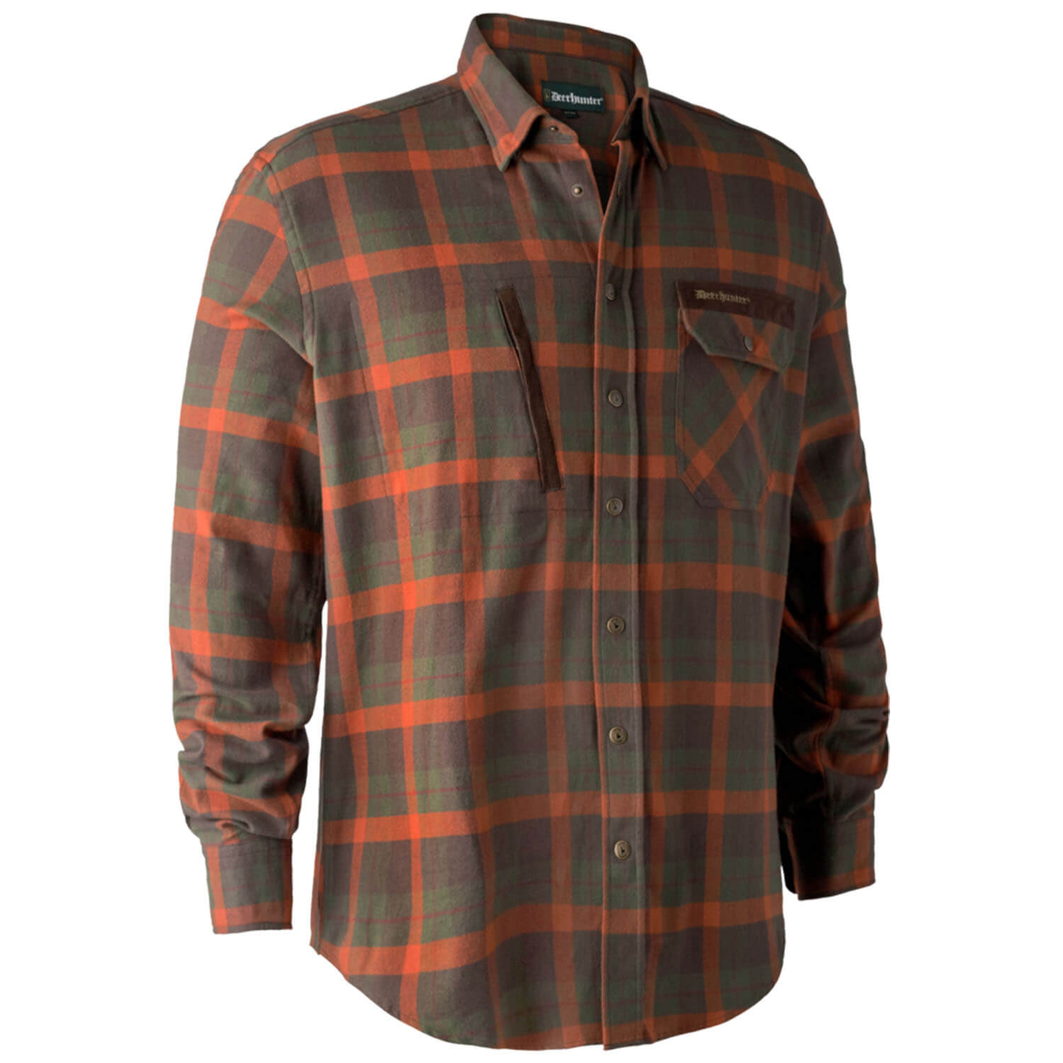 Deerhunter Hunting Shirt Ethan (orange check) - Hunting Shirts