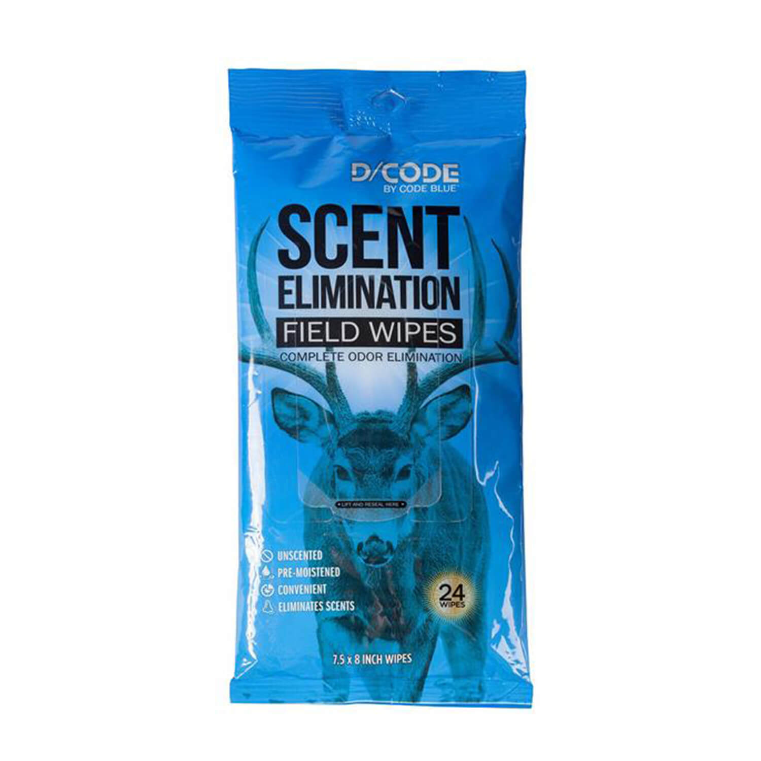 Code Blue Scent Eliminator Field Wipes - Care Products & Accessories