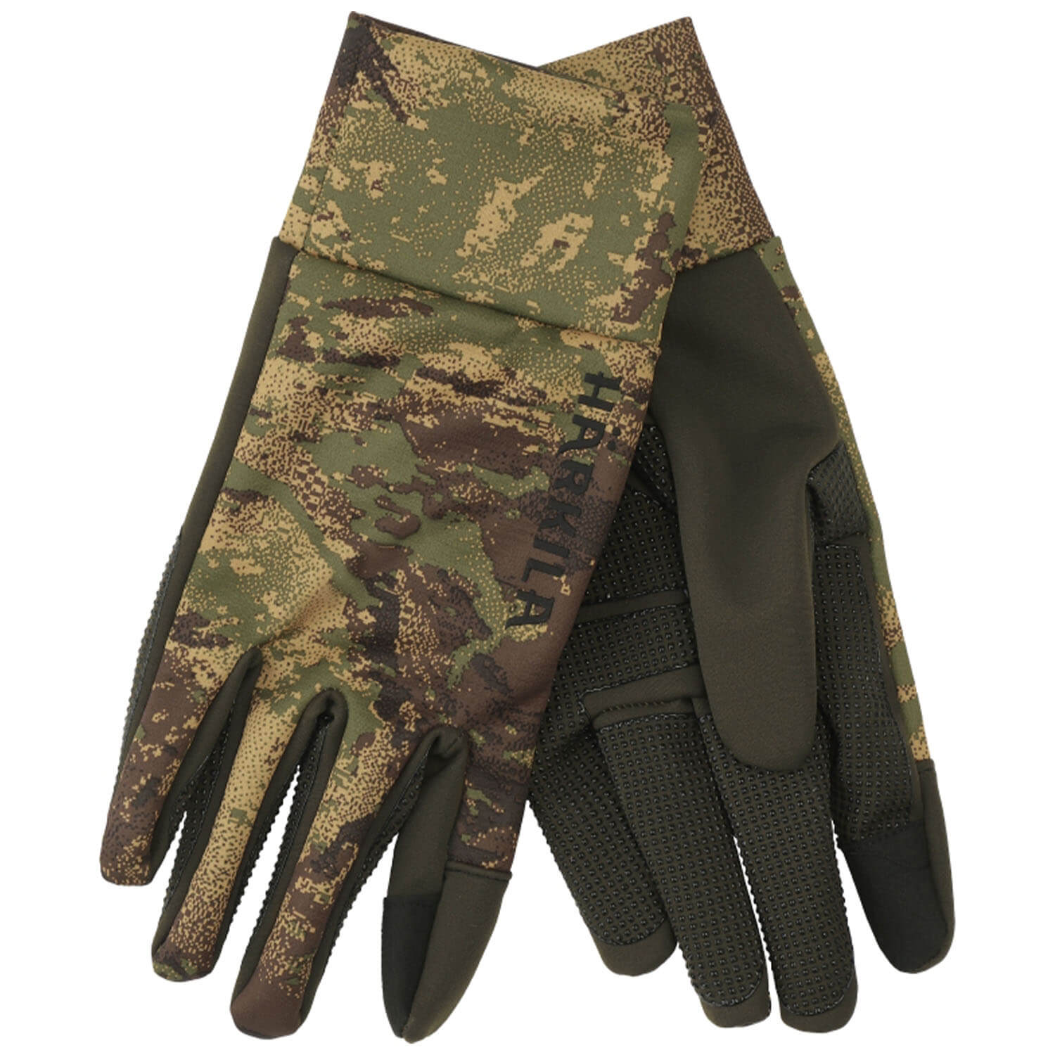 Härkila gloves deer stalker fleece (AXIS MSP) - Camouflage Gloves