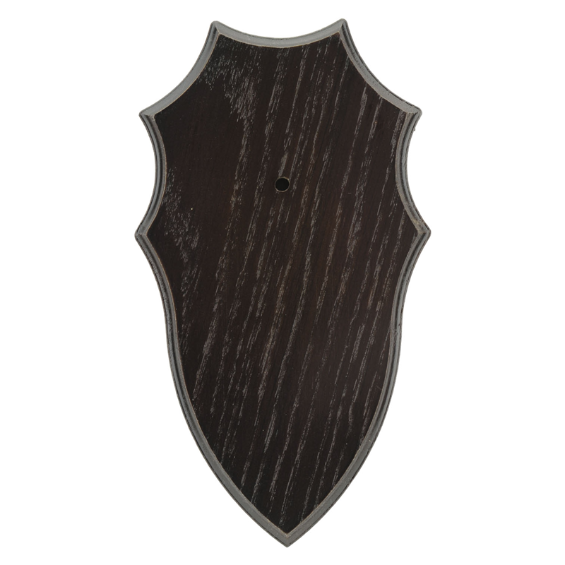 Roe Buck Trophy Plate - Dark Oak (#6) - Harvest & processing