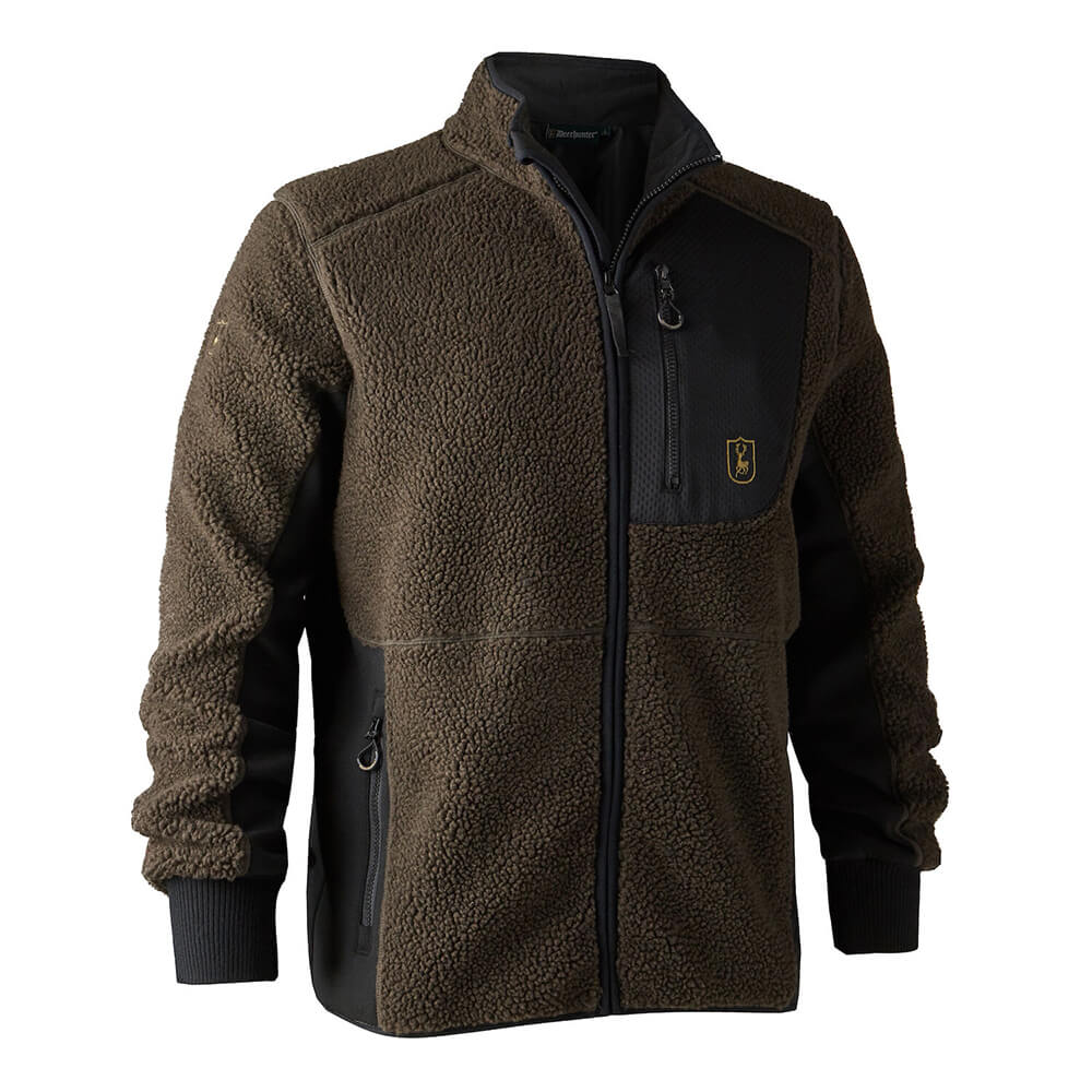 Deerhunter Fibre Pile Jacket Rogaland (brown) - Hunting Jackets