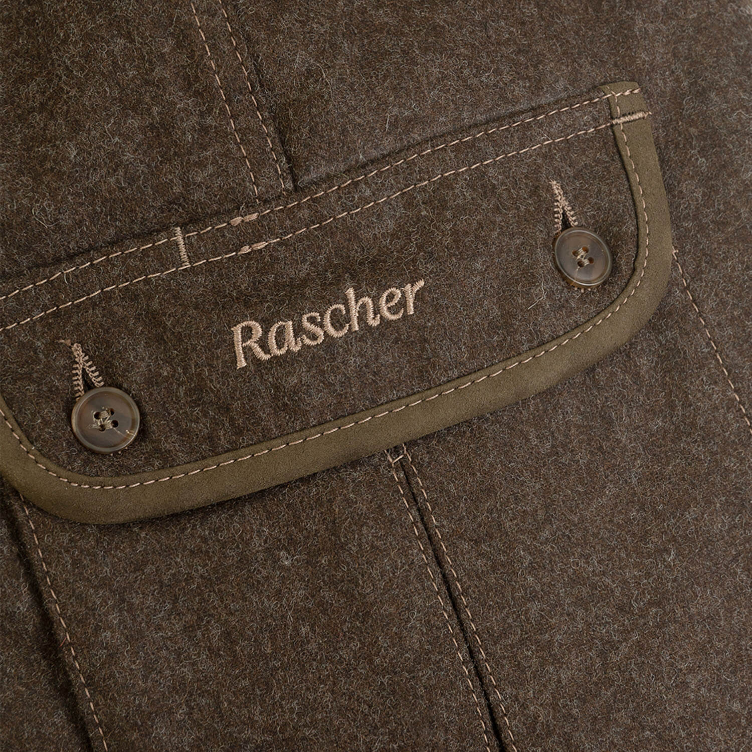Rascher ladies' wool pants Prestige (brown)
