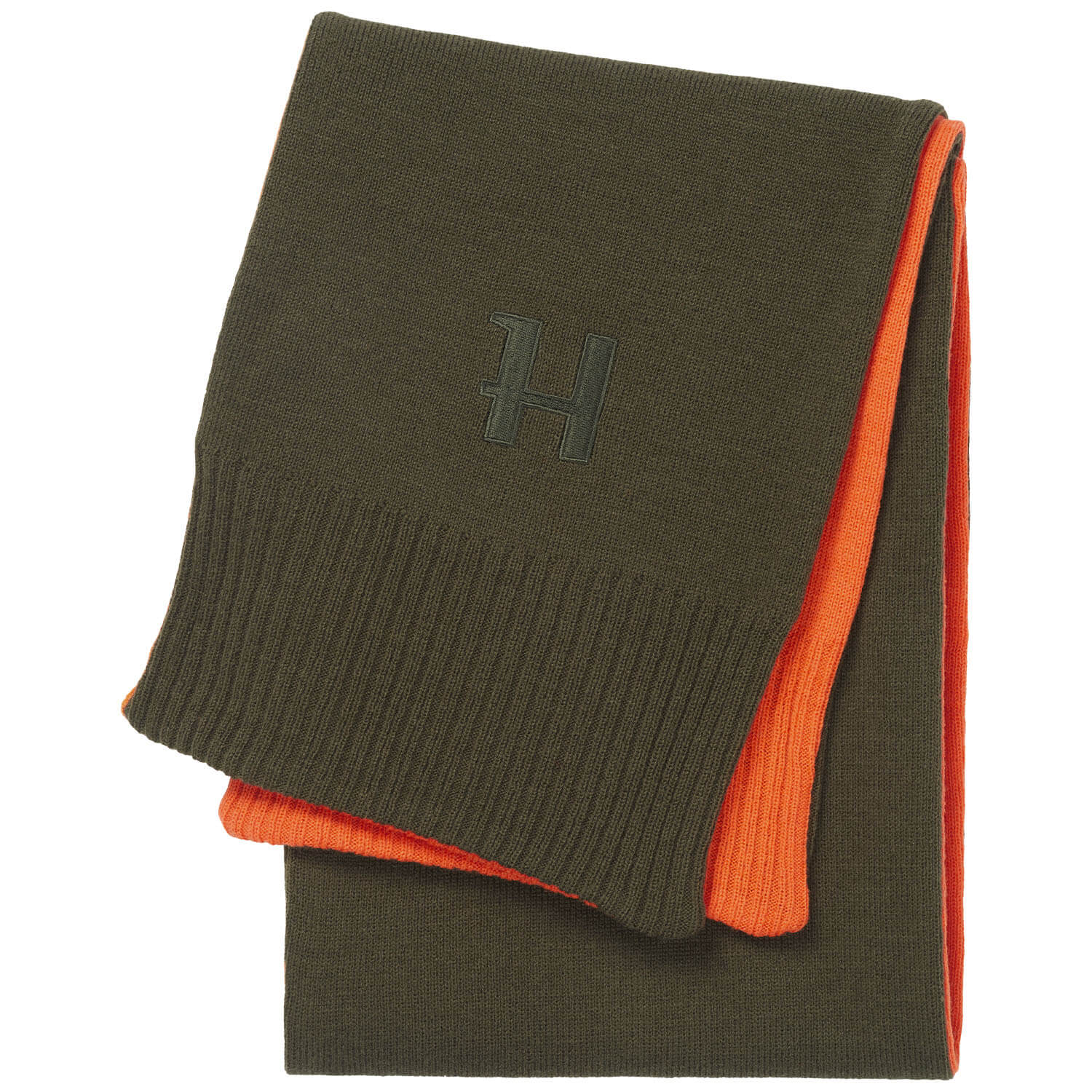 Härkila roll collar reversible (willow green/orange)