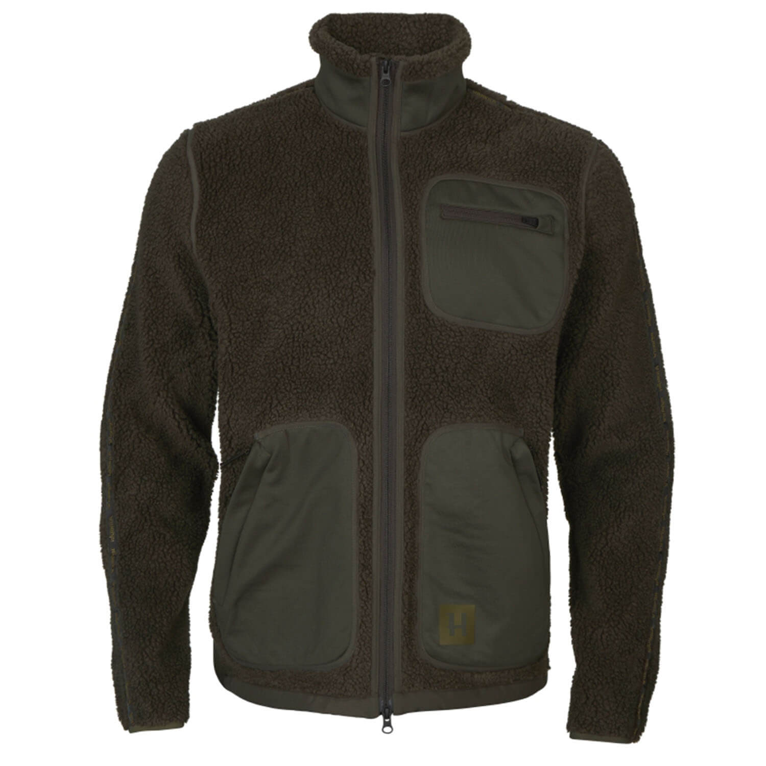 Härkila fleecejacket rurik teddy (willow green/shadow grey - Sweaters & Jerseys