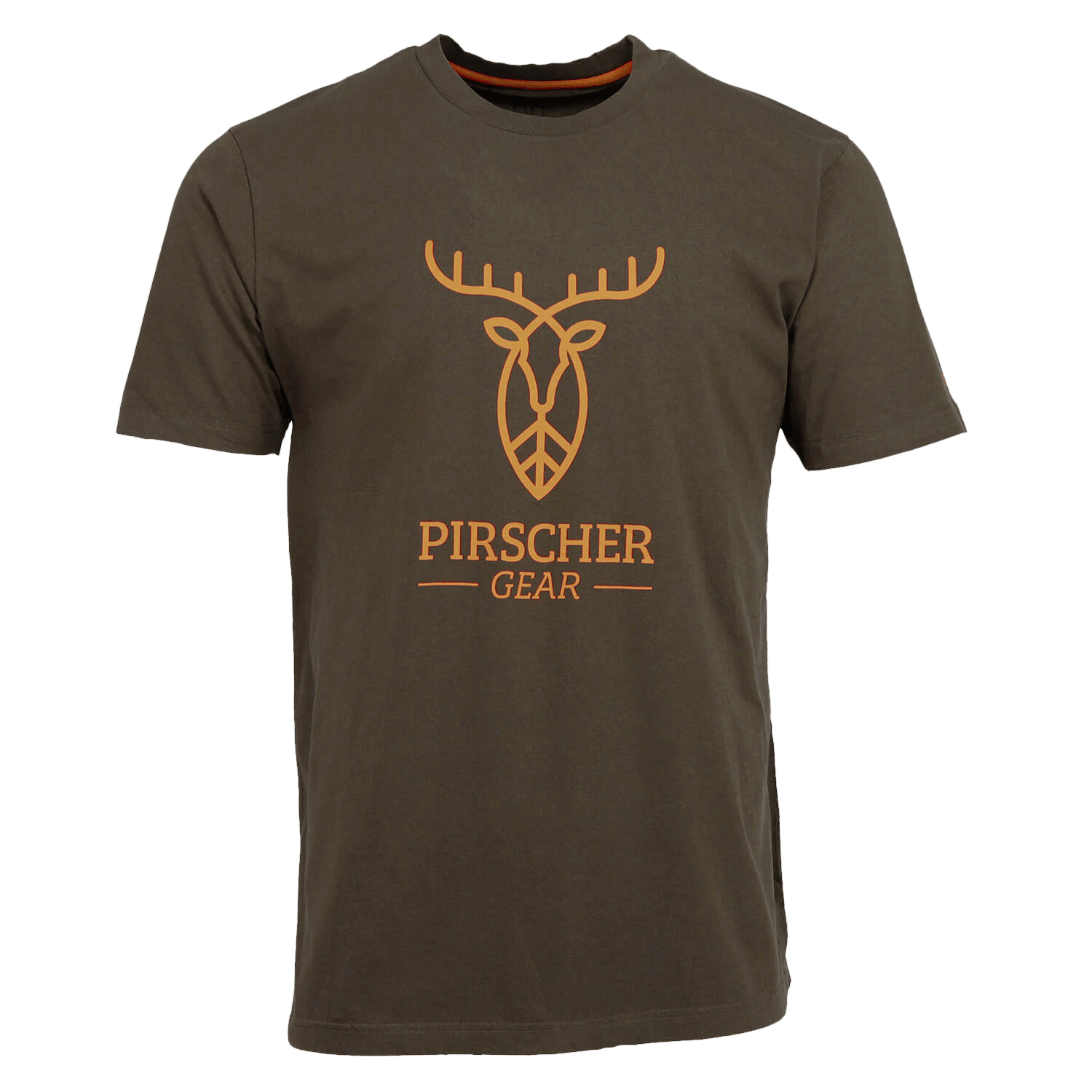 Pirscher Gear T-Shirt Full Logo (brown) - Summer Hunting Clothing