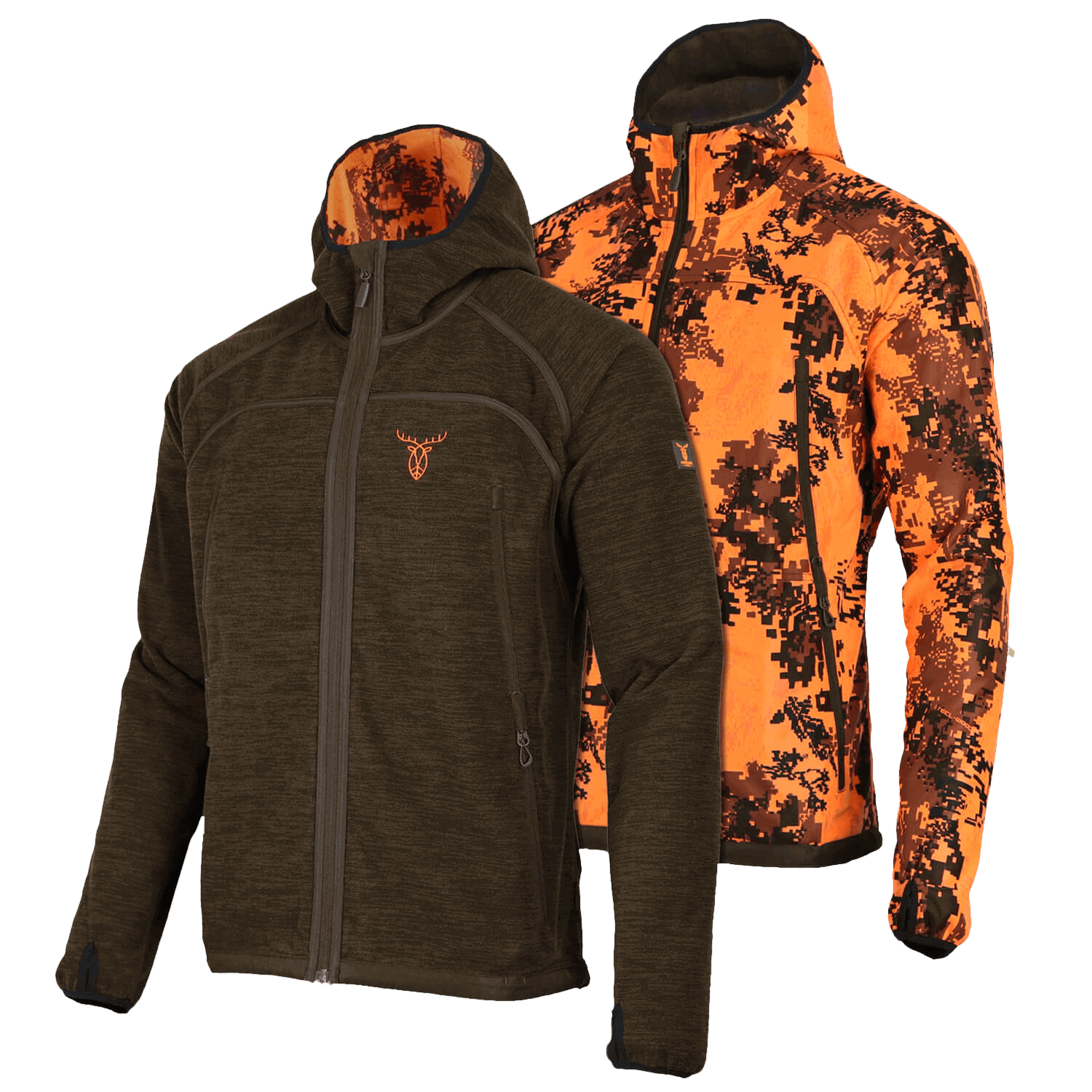 Pirscher Gear Fleece Reversible Jacket Blaze - Hunting Jackets