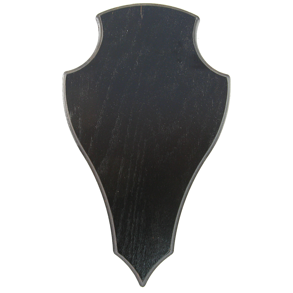 Trophy Plate for stags and fallow deer( dark oak, pointed)
