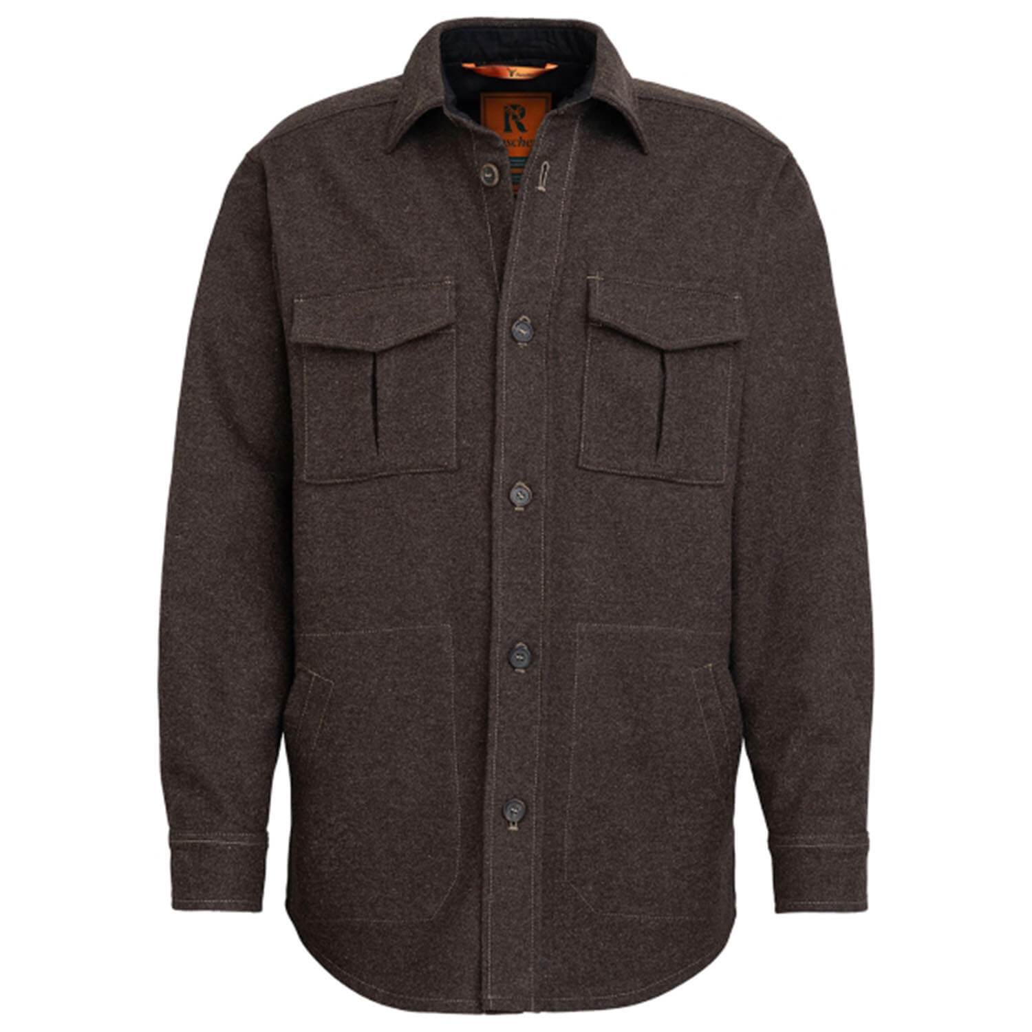 Rascher loden shirt Franz (brown) - Hunting Shirts