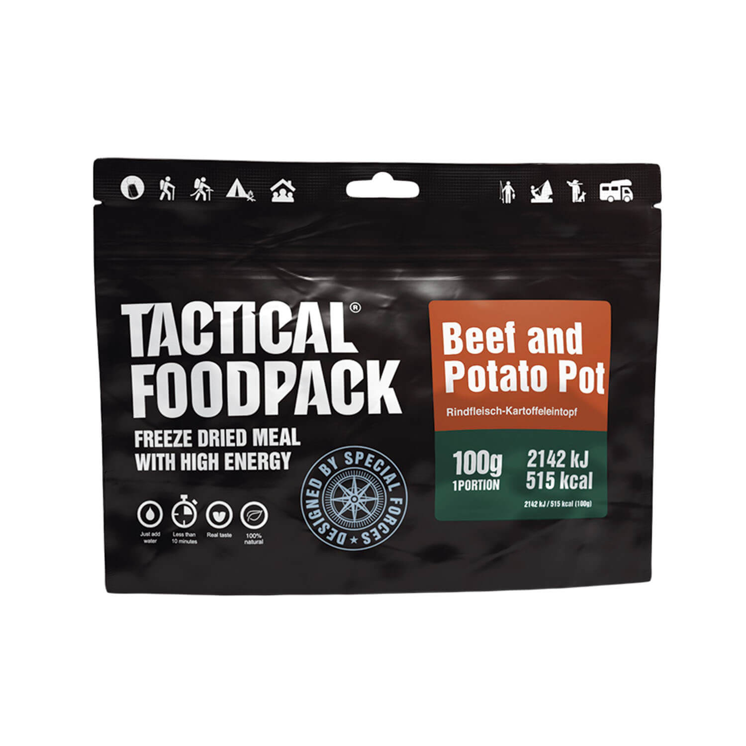 Tactical Foodpack Beef and Potato Pot - Outdoor Kitchen