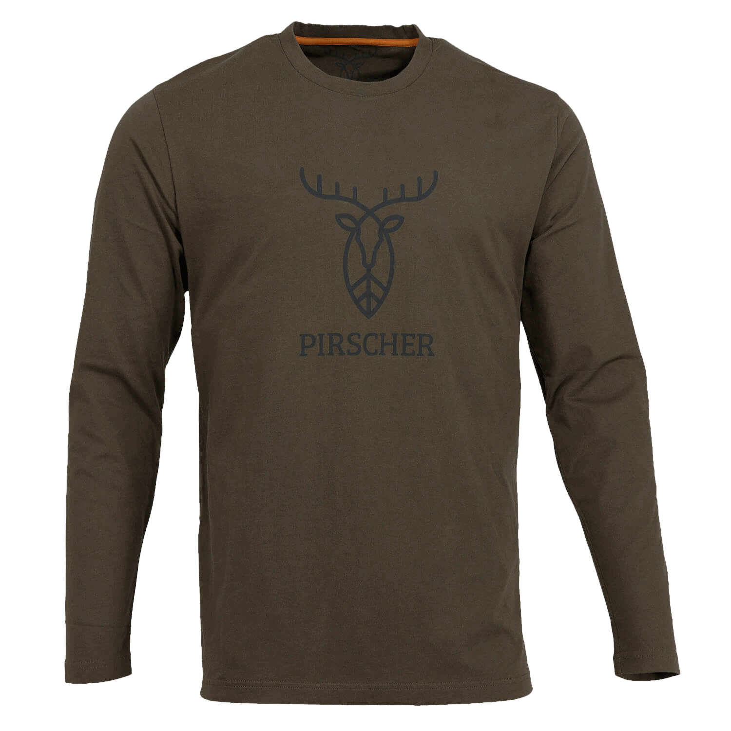 Pirscher Gear LS Shirt Logo (brown) - T-Shirts