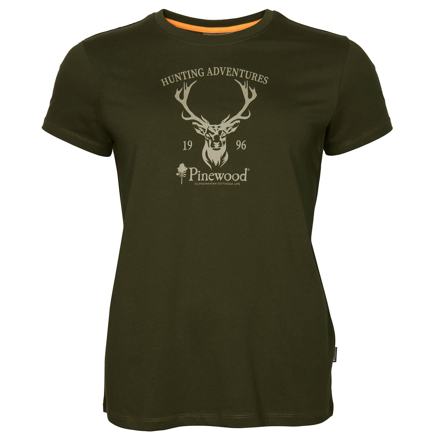 Pinewood Women T-shirt Red Deer (Green) - Hunting Shirts