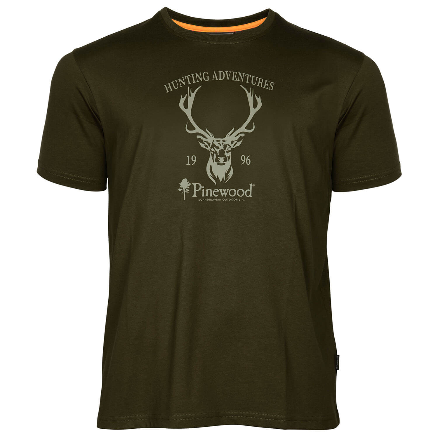 Pinewood T-shirt Red Deer (Green) - T-Shirts